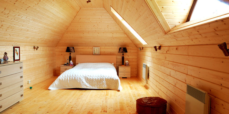Wooden bedroom