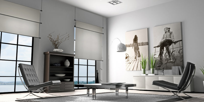 Home interior 3D rendering